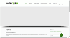Desktop Screenshot of leapfrogmarket.com.au